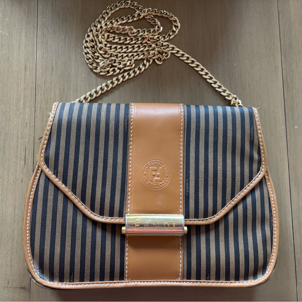 Authentic Fendi Bag. Does not come with original strap. Comes with gold chain
